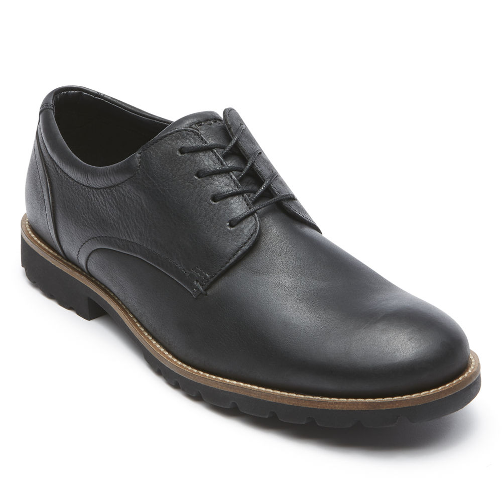 Rockport Mens Oxfords Black - Sharp & Ready Colben - UK 736-XGQJRP